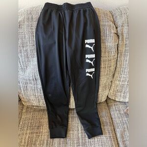 Black Puma Boys Sweatpants